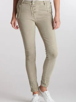 Clearance Italian Star Button Jean - Beige