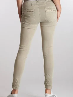 Clearance Italian Star Button Jean - Beige