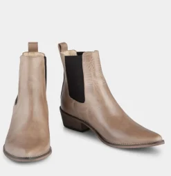 Clearance ivylee Stella Boot - Smoke Grey/Beige