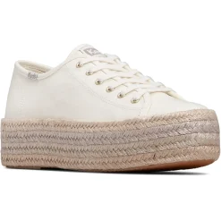 Outlet Keds Tripe Up Canvas Jute Foxing - Natural