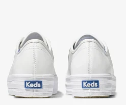 Sale Keds Triple Kick Leather- White