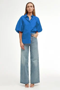 Online Kinney Zoya Shirt - Cobalt