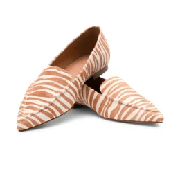 Hot Millwoods Poplar Pointed Flat- Brown Zebra