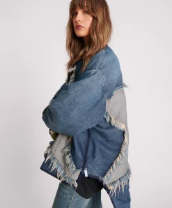 Outlet One Teaspoon Wadded Jacket - Memphis Light Star Denim