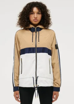 Clearance P.E Nation Cropped Man Down Jacket - Optic White