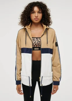 Clearance P.E Nation Cropped Man Down Jacket - Optic White