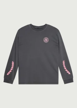 Clearance P.E Nation Phoenix Long Sleeve Tee - Washed Dark Shadow