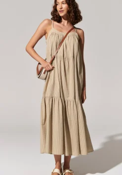 Outlet Pol Acacia Sundress - Light Khaki
