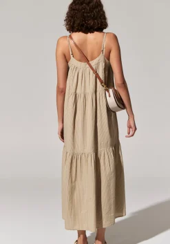 Outlet Pol Acacia Sundress - Light Khaki