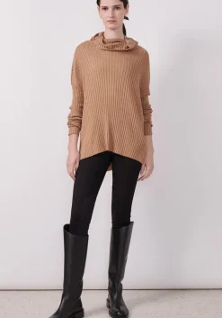Outlet Pol Cirelle Ribbed Rollneck- Fox
