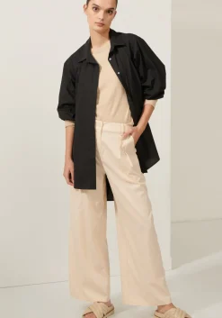 Best Pol Lagoon Drape Back Shirt- Black