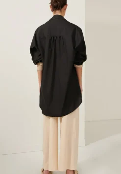 Best Pol Lagoon Drape Back Shirt- Black