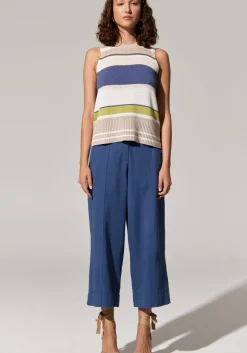 Discount Pol Miley Crop Pant - Blue