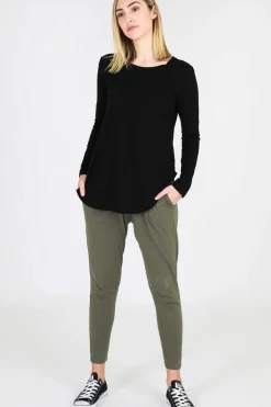 Outlet 3rd Story Scarlett Long Sleeve Tee - Black