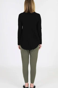 Outlet 3rd Story Scarlett Long Sleeve Tee - Black