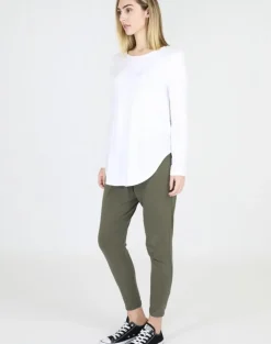 Outlet 3rd Story Scarlett Long Sleeve Tee - White