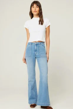 Outlet Rolla's Rolla's Eastcoast Flare Carly- Vintage Blue