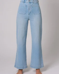 Discount Rolla's Rolla's Sailor Long Jean Sophie- Light Blue