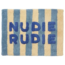 Fashion Sage & Clare Sage & Clare Ira Nudie Rudie Bath Mat - Blue Jean