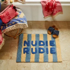 Fashion Sage & Clare Sage & Clare Ira Nudie Rudie Bath Mat - Blue Jean