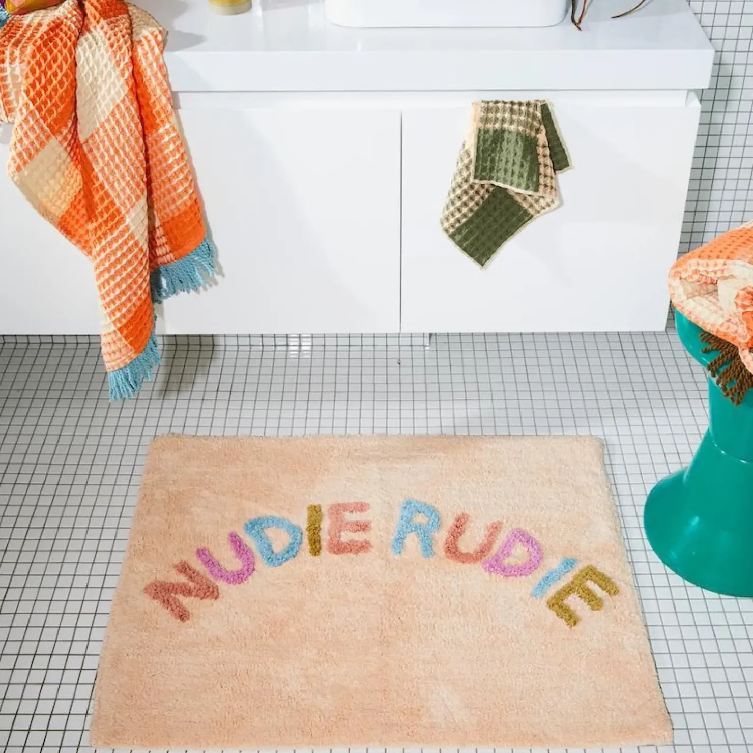 Sale Sage & Clare Sage & Clare Tula Nudie Bath Mat - Tigre