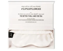 Outlet Slip Pure Silk Sleep Mask - White