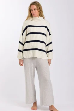 Best Talamaya Divine Rib Pullover - Starling Stripe