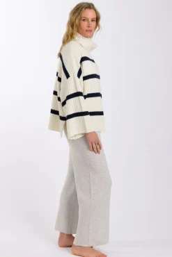 Best Talamaya Divine Rib Pullover - Starling Stripe