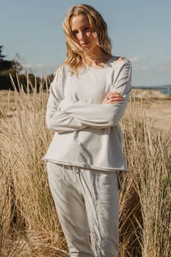 Discount Talamaya Heavenly Fleece Windcheater - Silver Marle