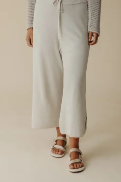 Sale Talamaya Retreat Cotton Twist Pant - Silver & Salt