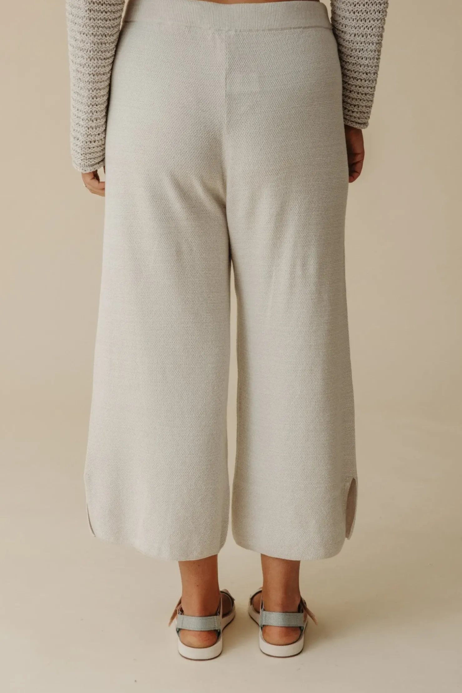 Sale Talamaya Retreat Cotton Twist Pant - Silver & Salt