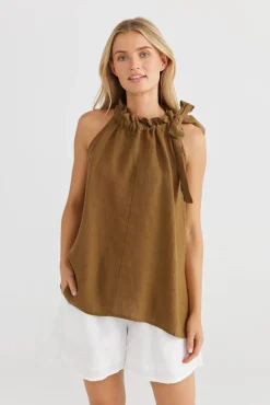 Discount The Shanty Lucia Top - Basil