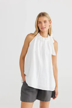 Hot The Shanty Lucia Top - White