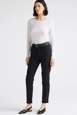 Discount Toorallie Crew Merino Tee - Warm White