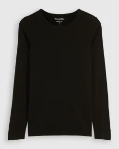 Online Toorallie Crew Merino Tee - Black