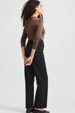 New Toorallie Crew Merino Tee - Espresso