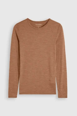 Clearance Toorallie Crew Merino Tee - Sand Dune