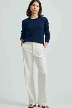 Hot Toorallie Fine Merino Crew - Navy
