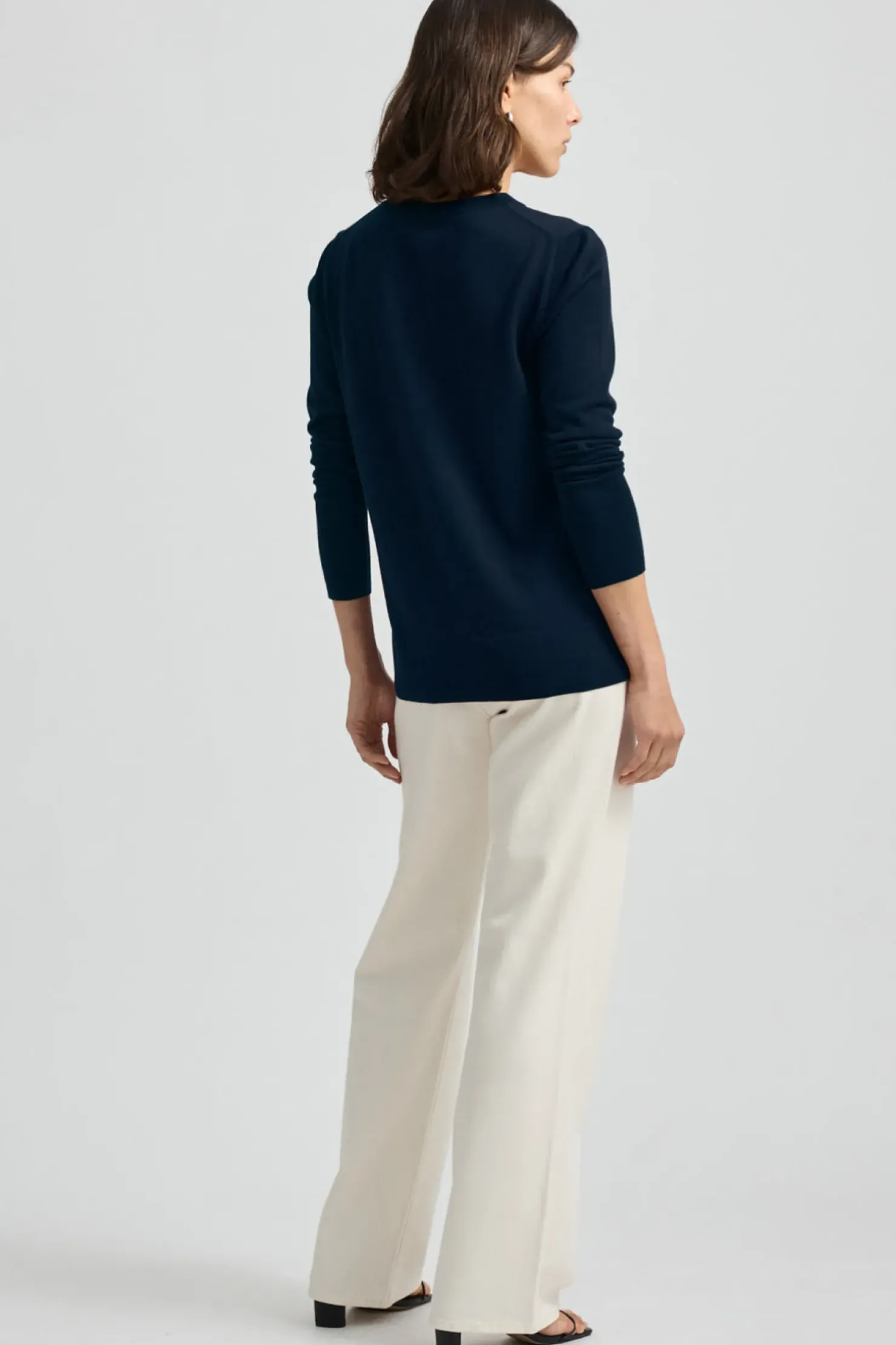 Hot Toorallie Fine Merino Crew - Navy