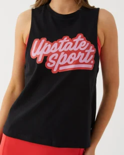 Clearance Upstate Unwind Tank- Black Bubble
