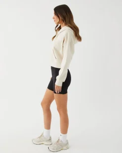 Online Upstate Zip Through Cropped Hoodie- Chalk Multi
