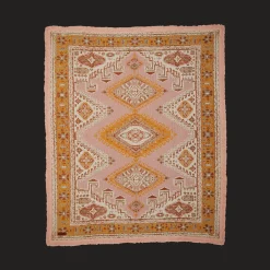 Hot Wandering Folk Desert Throw - Pink Sands