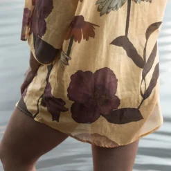 Sale Wandering Folk Glades Over Swim Shirt - Chamomile