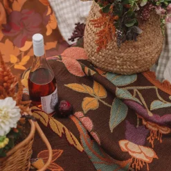 Fashion Wandering Folk Picnic Rug - Plum