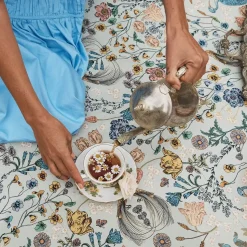 Clearance Wandering Folk Picnic Rug - Wonderland Sage
