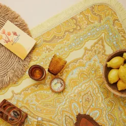 Hot Wandering Folk Topanga Picnic Rug - Sun