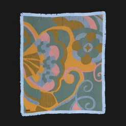 New Wandering Folk Woven Throw - Kaleid Sugar