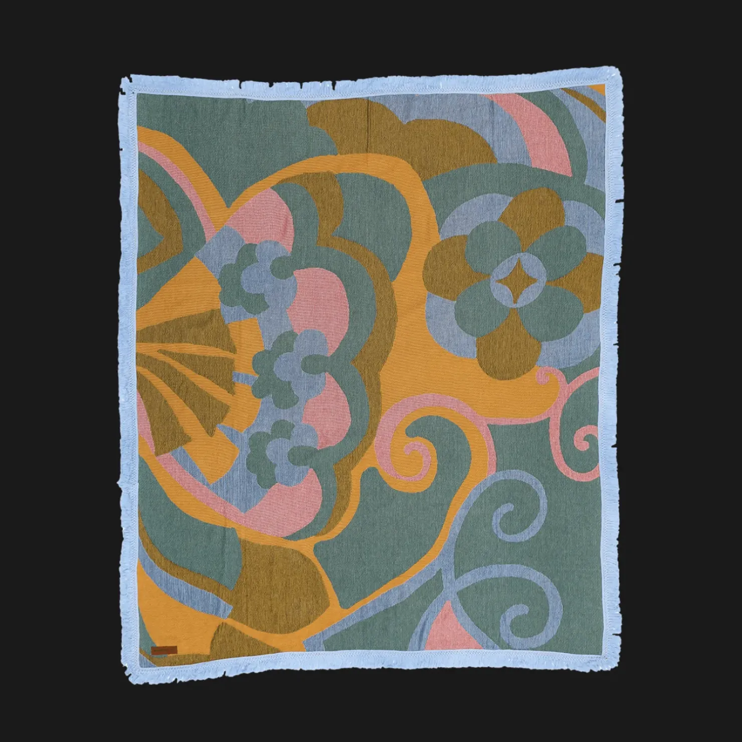 New Wandering Folk Woven Throw - Kaleid Sugar