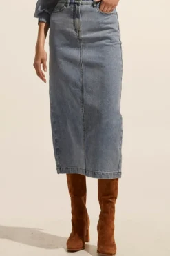 Hot Zoe Kratzmann Accord Skirt - Washed Denim