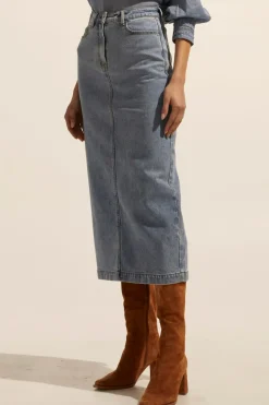 Hot Zoe Kratzmann Accord Skirt - Washed Denim